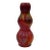 Antique Red Lustre Glazed Art Pottery Vase With Iridescence For Sale
