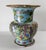 19th Century Chinese Unusual Qing Rose Medallion Yen Yen Vase, Canton Enamel on Stoneware For Sale - Image 4 of 18