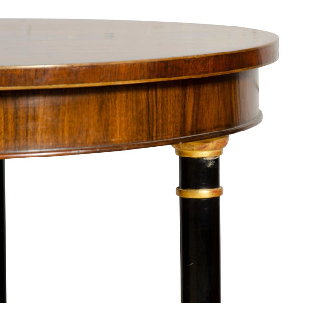 Regency Style Mahogany and Giltwood Table For Sale - Image 9 of 13