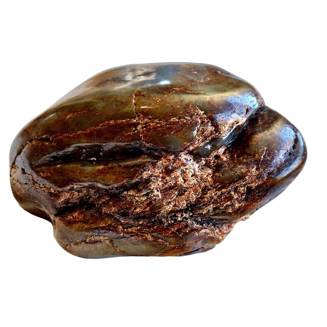 Chinese Nephrite Jade “Boulder” Carving For Sale - Image 13 of 15