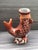 1990s Vintage Chinese Porcelain Hand Painted Orange Glaze Koi Fish Vase For Sale - Image 5 of 8