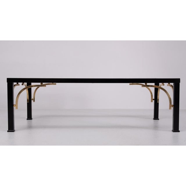 Black Coffee Table attribute to Maison Jansen, France, 1960s For Sale - Image 8 of 9
