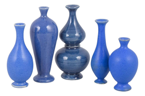Small Vintage Stoneware Vases by Per Liljegren, 1980s, Set of 5
