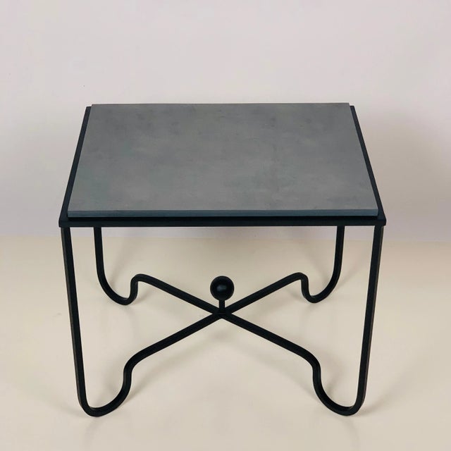 DESIGN FRERES Grey Slate 'Entretoise' Side Table by Design Frères For Sale - Image 4 of 8