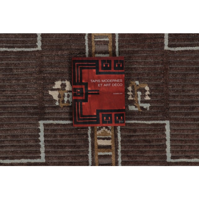 Contemporary Art Deco Style Geometric Wool Rug by Rug & Kilim, India For Sale - Image 9 of 10
