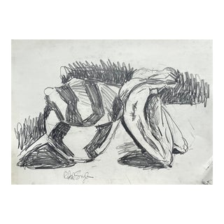 1980s Richard Snyder Abstract Still Life Drawing For Sale