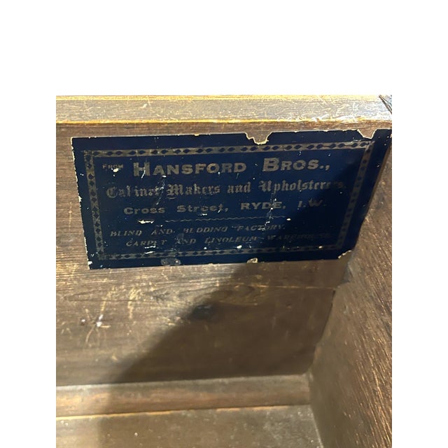 Early 20th Century English Chest of Drawers by Hansford Bros., Ryde Isle of Wight For Sale - Image 10 of 13