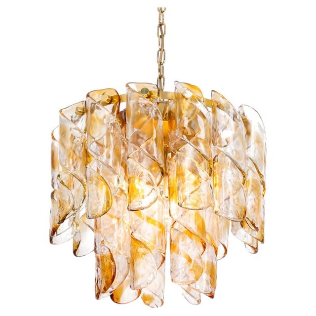 Large Murano Glass Tubes Flush Mount Light from Kaiser, Germany, 1960s For Sale - Image 17 of 17