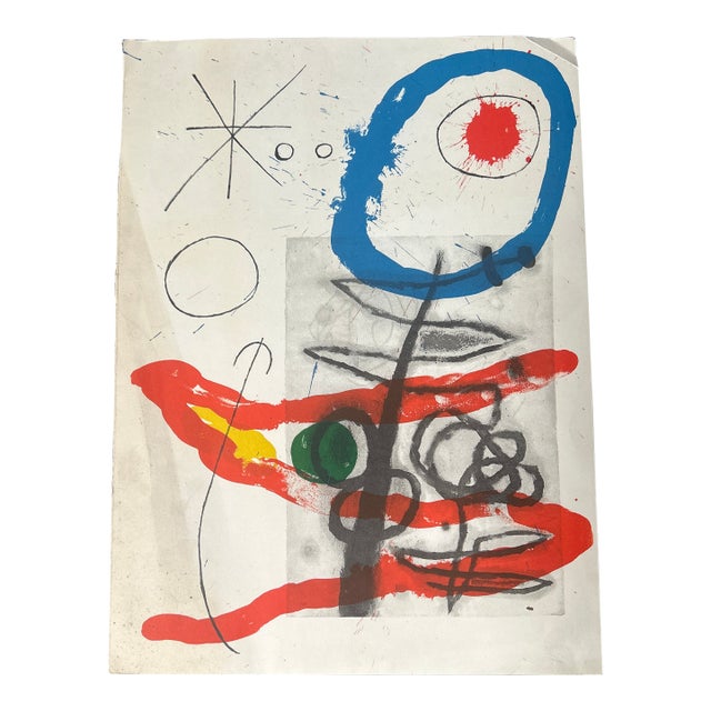 1960’s Original Joan Miró Lithograph “Paintings on Cardboard Viii” For Sale