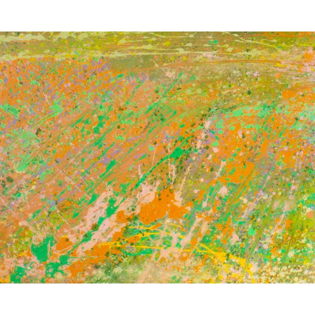 Signed 1980s “E” Abstract Acrylic Landscape Diptych by Harry Hilson For Sale In Indianapolis - Image 6 of 9