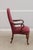 Hickory Chair Furniture Company Pair of Hickory Chair Co Mahogany Queen Anne Upholstered Chairs For Sale - Image 4 of 17