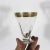 Set of 8 Tiffin Franciscan Minton gold crusted juice glasses with optic band inside and gold band on the base as well. So...