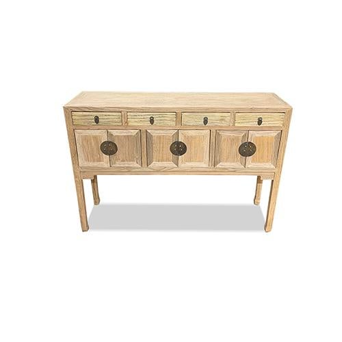 Asian Extended Beijing Console table made out of elm wood. It has 4 drawers and 6 doors. It is very elegant piece on the...