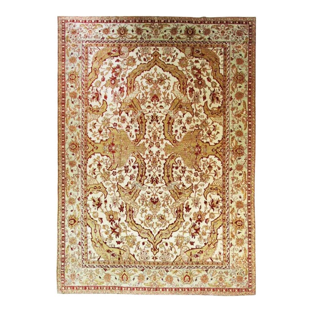 Early 20th Century Indo Agra Rug For Sale