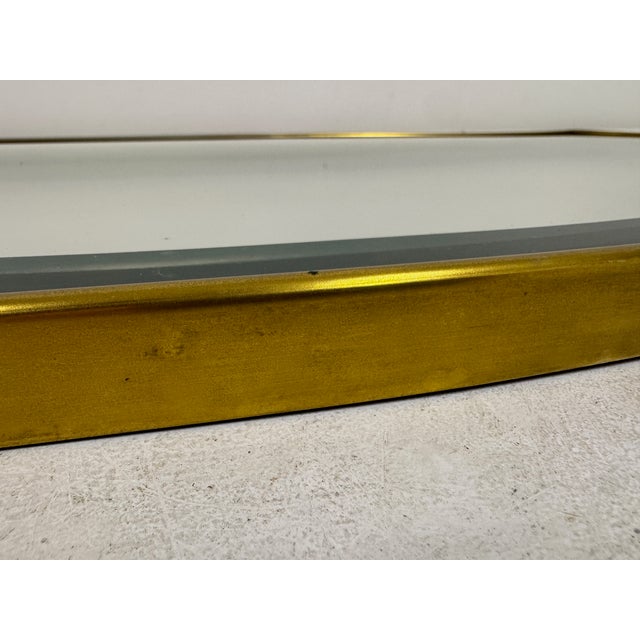 Italian Brass Wall Mirror, 1970s For Sale - Image 13 of 14