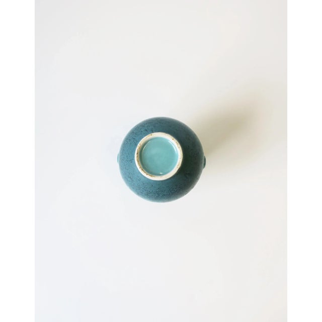 Modern Turquoise Blue Pottery Vase, Circa Early 20th Century For Sale In New York - Image 6 of 13