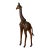 Tall - Vintage Leather-Wrapped Giraffe Sculpture For Sale