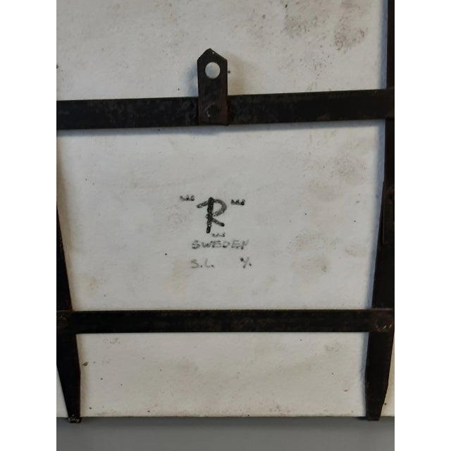 Ceramic Vintage Sylvia Leuchovius Ceramic Wall Hanging Plaque For Sale - Image 7 of 8