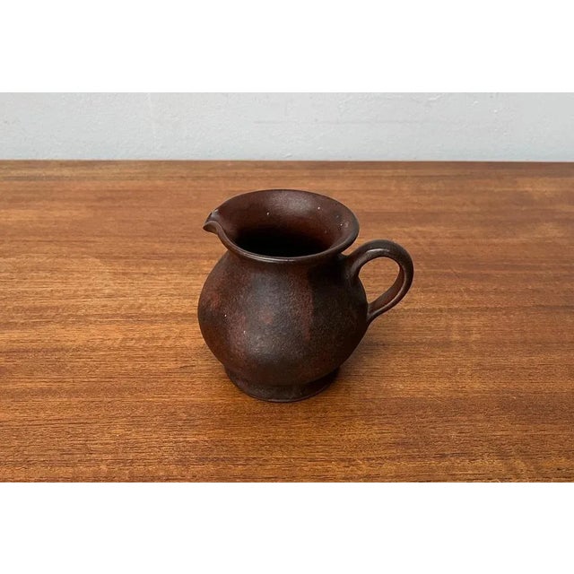 Mid-Century Modern Mid-Century Minimalist Jug Vase from Hartwig Heyne Hoy Pottery, Germany, 1960s For Sale - Image 3 of 13