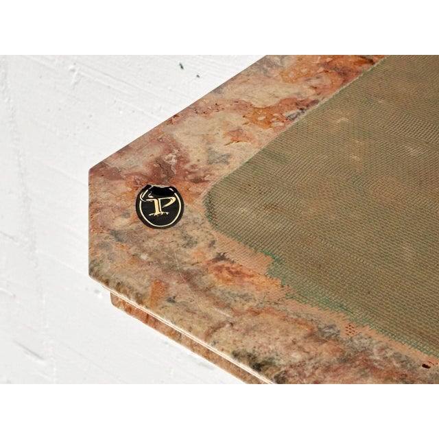 Console Table in Reddish-Brown Marble, Italy For Sale - Image 17 of 18