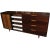 Brown Vintage Rosewood Mahogany Harvey Probber Credenza For Sale - Image 8 of 13