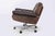 Mid-Century Modern Swivel Lounge Chair in Brown Leather, 1960s For Sale - Image 3 of 11