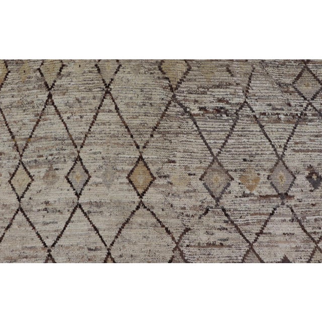 Hand-Knotted Modern Tribal Rug by Keivan Woven Arts 10'1 X 13'7 For Sale - Image 9 of 11