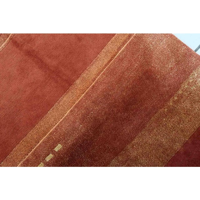 1970s 1970s Handmade Vintage Tibetan Khaden Rug 5.6' X 7.8' For Sale - Image 5 of 13