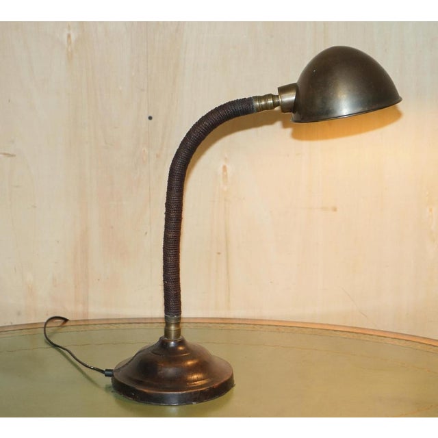 Vintage Art Deco Bankers Table Lamp, 1930s For Sale - Image 10 of 17
