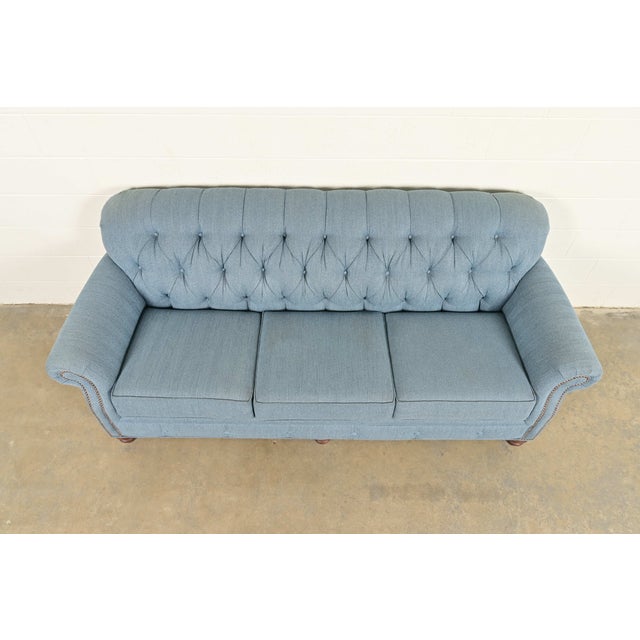 Early 21st Century Smith Brothers Traditional Roll Arm Tufted Sofa For Sale - Image 5 of 13