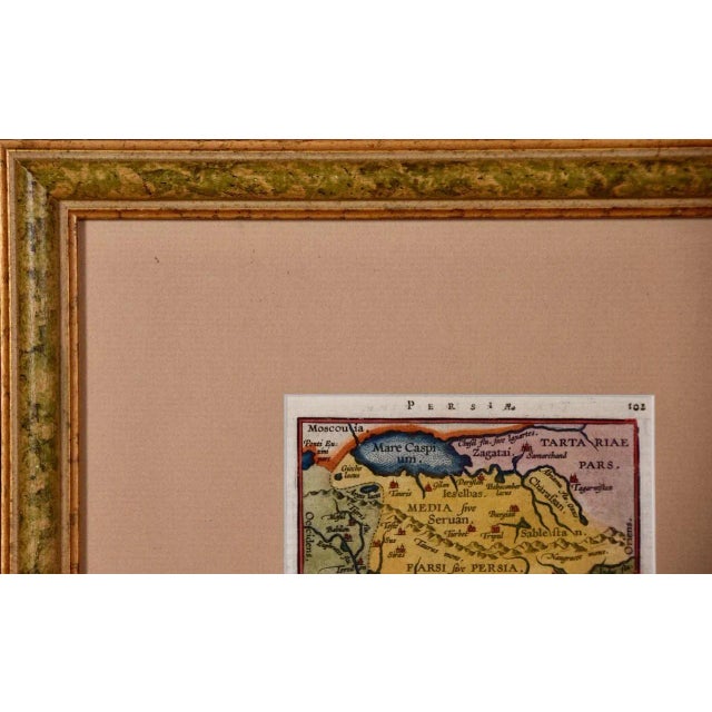 Traditional Persia: A 16th Century Hand-Colored Map by Mercator and Hondius, 1579 For Sale - Image 3 of 4