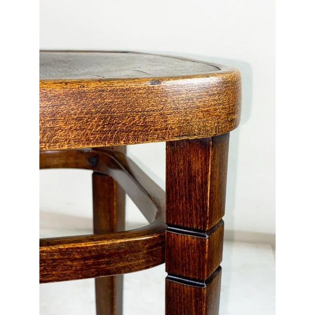 Thonet Stool attributed to Otto Wagner for Thonet, 1902 For Sale - Image 4 of 7