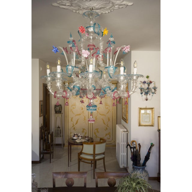 Ca Rezzonico Chandeliers in Murano Blown Glass, Set of 2 For Sale - Image 5 of 15