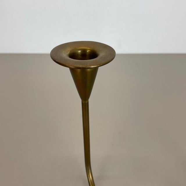 Sculptural Brass Candleholder by Günter Kupetz for WMF, Germany, 1950s For Sale - Image 14 of 18