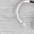 2020s 0.20ctw Diamond Cuff Pendant Necklace 14k White Gold Cable Chain 17"-18" For Sale - Image 5 of 6