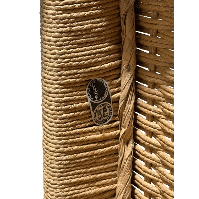 Brown Set of 5 Danish Niels Otto Moller Model 71 Dining Chairs Mid Century Modern Teak Rope Chairs Woven Seat For Sale - Image 8 of 10