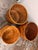 Vintage Handwoven Wicker Baskets, Set of Three For Sale - Image 4 of 12