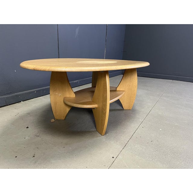 Vintage Oval Beech Wood Coffee Table, 1980s For Sale - Image 6 of 13