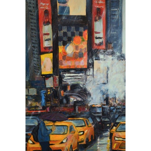 Patrice Guiraud, New York City in the Rain, 2017, Oil on Canvas For Sale - Image 6 of 11