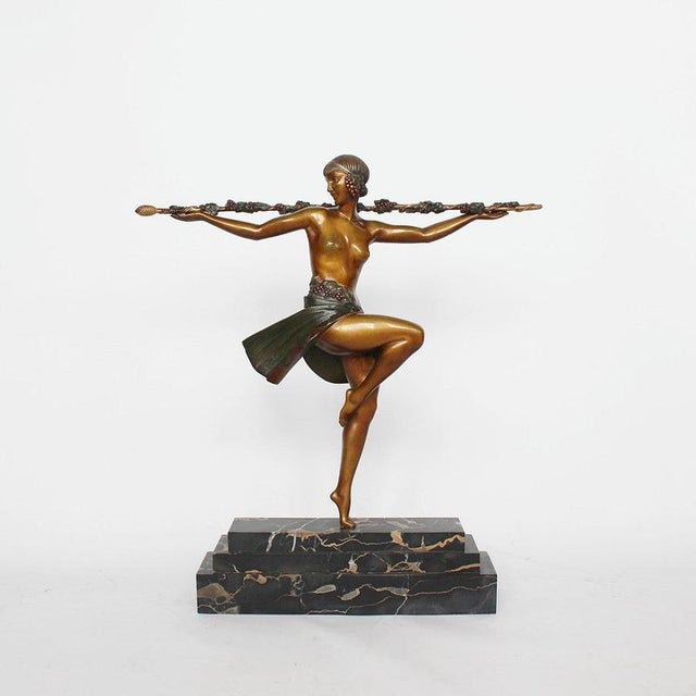 Pierre le Faguays, Dancer with Thyrsus, 1920s, Bronze For Sale - Image 11 of 11