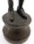 Black Matched Pair of Vintage Boho Patinated Bronze Boy Torchbearer Candle Holders For Sale - Image 8 of 9