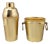 Cocktail Shaker with Ice Bucket in Aluminium, Italy, 1960s, Set of 2 For Sale
