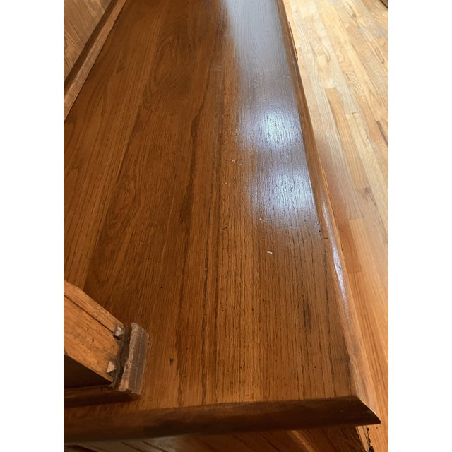 A. Brandt Ranch Oak Furniture Vintage A. Brandt Ranch Oak Sideboard Hutch For Sale - Image 4 of 12