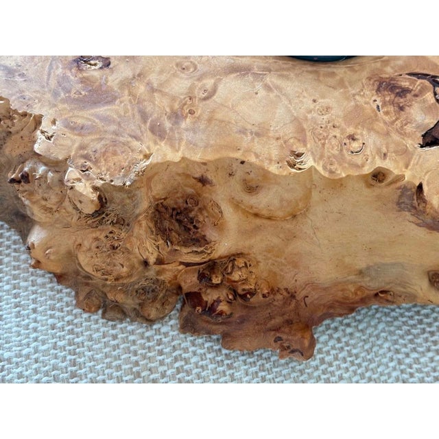 Vintage Large Natural Burl Wood Ikebana Vessel For Sale In Seattle - Image 6 of 7