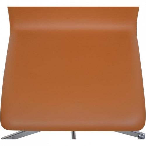 Tall Oxford Office Chair in Cognac Nevada Leather by Arne Jacobsen, 2010s For Sale - Image 4 of 12
