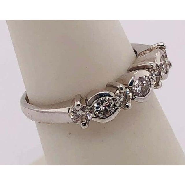 14Kt White Gold Ring with Diamonds 0.75 Total Diamond Weight Size 5.75 3.05 grams Total Weight