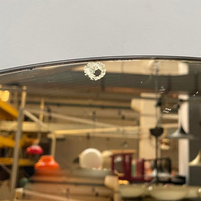Italian Modern Round Double-Glass Wall Mirror, 1970s For Sale - Image 6 of 16
