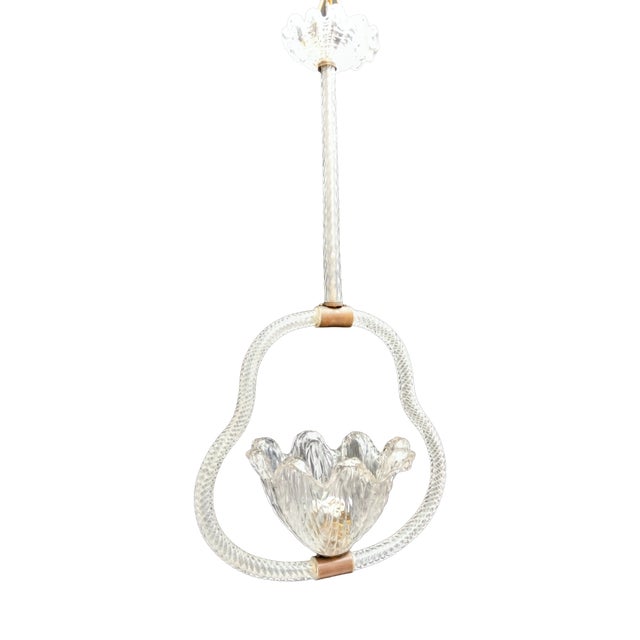 Murano Glass Chandelier from Barovier & Toso, 1940s For Sale