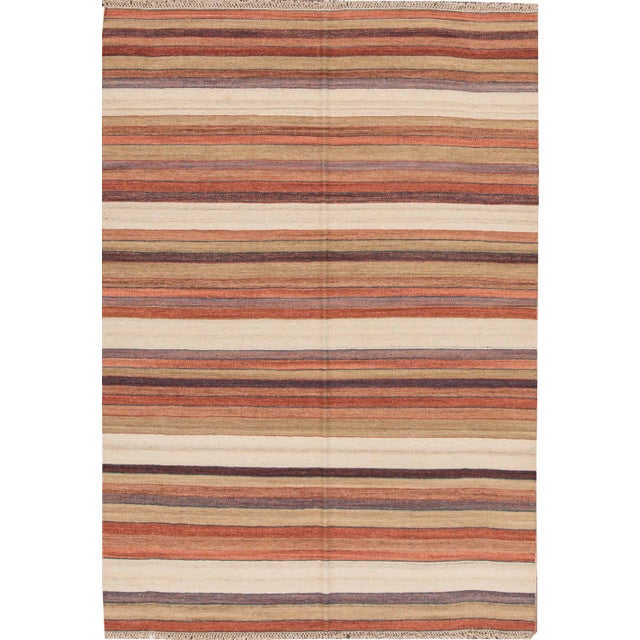 21st Century Modern Kilim Rug, 5'8" X 8'1" For Sale