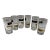 1960s Golden Eagle High Ball Glasses Set of 6 For Sale